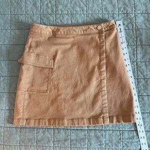 LOFT Beige Wrap Skirt